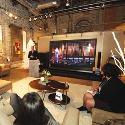 The Gibsone Jessop gallery hosted the media launch of Panasonic Canada's new Viera-brand, 103-inch plasma television.