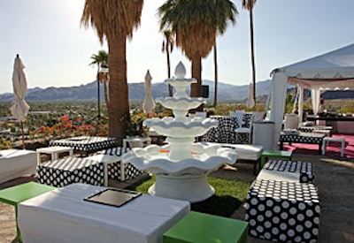 The SAG Foundation’s brunch at the O’Donnell House featured bold polka-dotted linens.