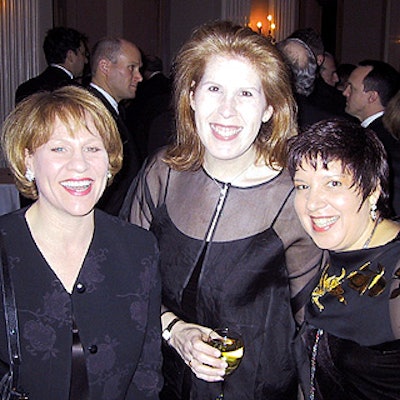 Many of the attendees at the MPA event plan numerous events of their own: Jill Bernstein, director of PR for Meredith Corporation; Sue Geramian, director of corporate communications for Gruner & Jahr USA; and Diane Stefani, director of PR for Ziff Davis Media's Expedia Travels and Yahoo! Internet Life magazines, at the MPA's awards reception.