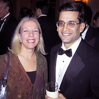 Susan Ollinick, director of public affairs at People, and B2B reporter Matthew Schwartz at the MPA's awards reception.