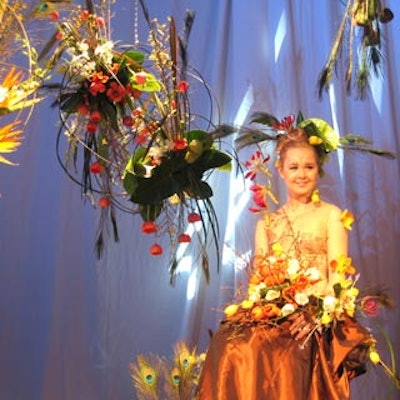 The winning ball gown from the 2006 Ottawa Tulip Festival depicted spring.