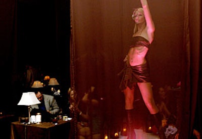 At the Modern Master award party, guests lounged alongside professional dancers.