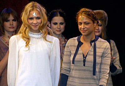 Charlotte Ronson’s sister Annabelle (left) modeled.