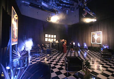 A Film Noir theme room had a black-and-white look.