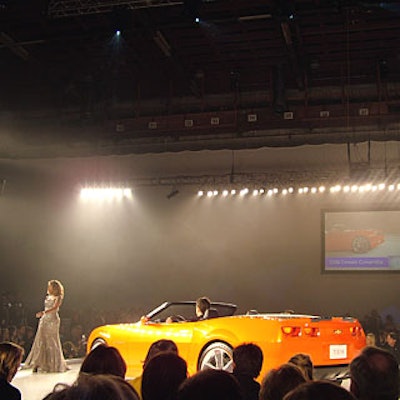 Recent Grammy winner Mary J. Blige took the stage with a GM car at Paramount for its GM Ten fashion show.