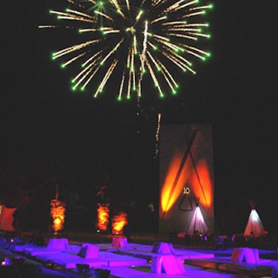 Fireworks lit up the Miami sky and thrilled guests starting at about 10 PM.