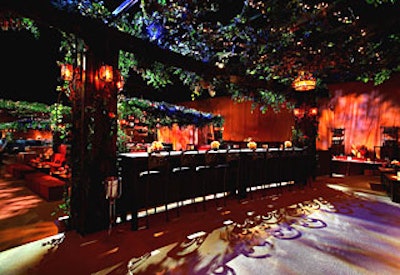 Black canvas speckled with white lights covered the ceiling of Hollywood & Highland's grand ballroom, creating a starry sky setting.