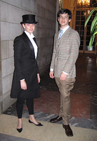 The Frick’s staff, outfitted in elaborate riding apparel, guided the socialite-heavy crowd of nearly 700 through the topiary-filled entrance hall.