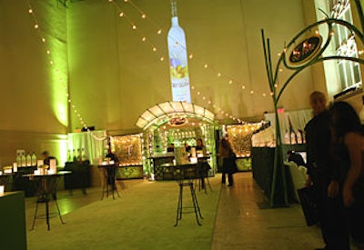 Grey Goose marketing manager Brandon Lieb attributed the decor of the La Poire event, inspired by Parisian subway entrances, to the French heritage of the brand and the French pears used to make the vodka.