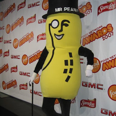 Some of the attending 'celebrities' included Mr. Peanut, Tony the Tiger, the yellow and red M&Ms, Colonel Sanders, and Keebler's Snap, Crackle, and Pop.