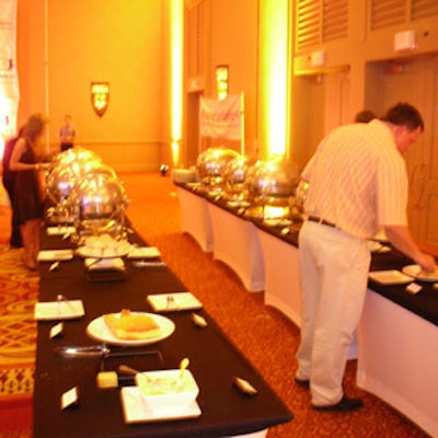 Attendees could go down the buffet aisles choosing side dishes such as the congri or the grilled citrus chicken to accompany their steaks.