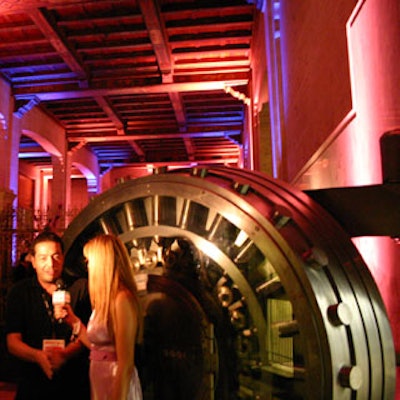 The venue's old bank vault was the setting for festival interviews.