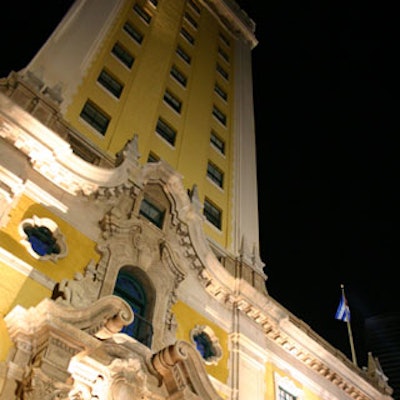 The 80-year-old Freedom Tower provided the backdrop for an evening celebrating film.