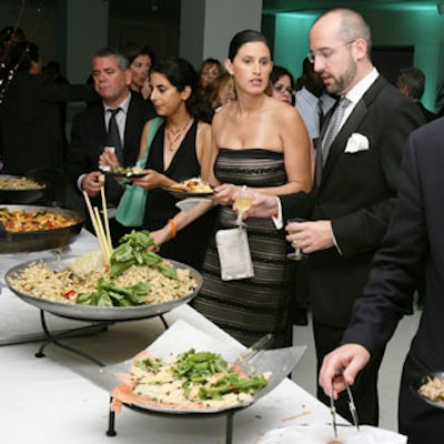 Guests enjoyed a buffet prepared by Thierry's Catering.