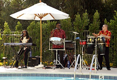 The Nassau Steel Drum Band performed for guests.