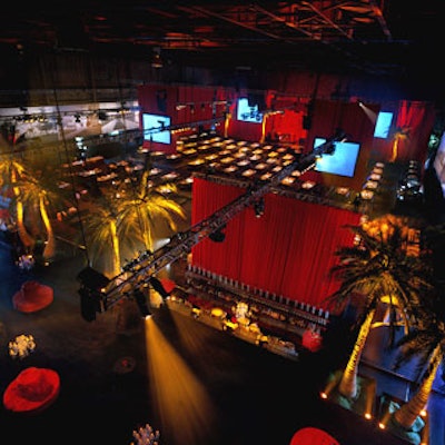 Big-name performers took the stage, which had clear sight lines from the seating.