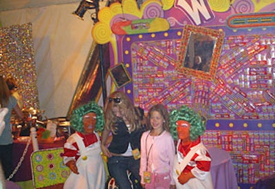 Oompa-Loompas were on hand at a Willy Wonka station to hand out sweets and pose for pictures.