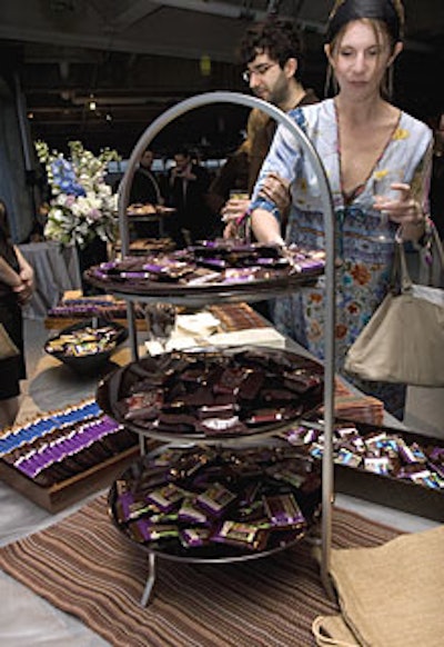 Guests took home samples of Cacao Reserve, Hershey’s latest dark chocolate.