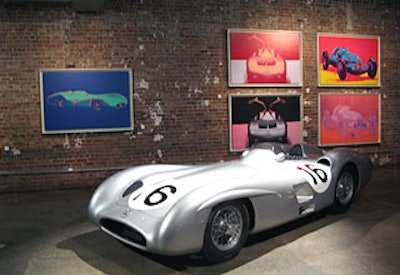Mercedes-Benz attracted a mixed crowd with its gallery-opening-like event at Drive In Studios, featuring 17 original Warhol pieces commissioned during the 1980s. The collection has not been in the country for nearly 20 years; its last display was at the Guggenheim in 1988.