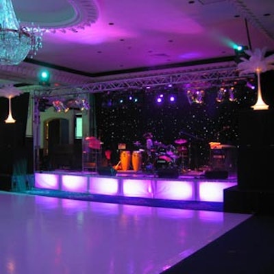 The white dance floor in the ballroom of the Four Seasons Hotel Toronto was a focal point during the annual Leadership Sinai Spring Ball.