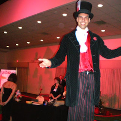 Chris Oz was the evening's Mad Hatter.