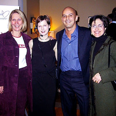 Part of the team that put together the event: Joan Steinberg of Match Catering; Kara Forcey, Bailey House's special events coordinator; Mark Musters of Musters & Company; and Leslie Gerber-Seid of Gerber-Seid Fine Art, who helped bring in art for the auction.