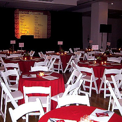 Musters & Company used tables and chairs from Party Rental to create a simple look for Bailey House's Open Your Heart event.