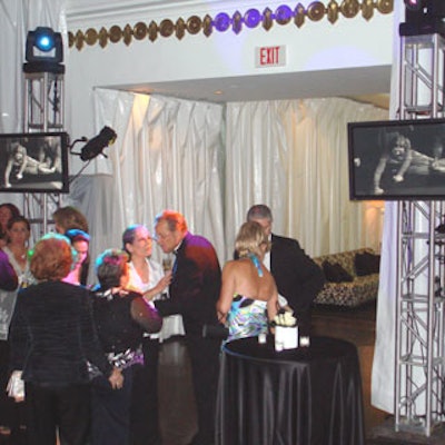 Plasma TVs in the reception area showed historic footage of stars on the Hollywood Walk of Fame.