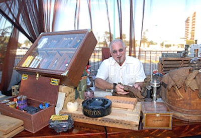 The Hilton Anaheim Hotel hosted a cigar lounge at Club OC/Anaheim, Pow Wow’s closing-night event.