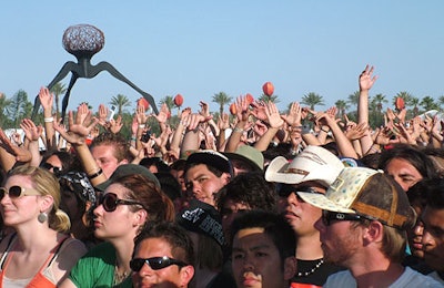 Thousands of fans packed Empire Polo Field for the Coachella Valley Music and Arts festival in weather that soared above 100 degrees.