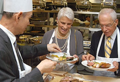 Each year guests are invited to tour the kitchen's of the famed eatery and dine on food prepared by the restaurant's chef. The name of the Irvington Institute benefit is always a variation on a kitchen theme.