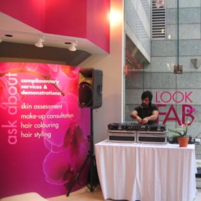 DJ George Chaker played music for the two hour party.