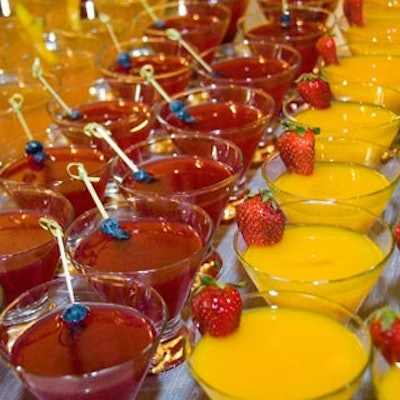 Urban Source Catering served colourful cocktails prior to the show and afterwards during the private shopping event.