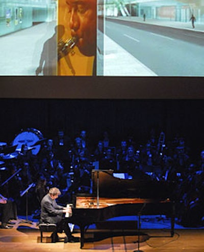 Philip Glass also performed during the concert.