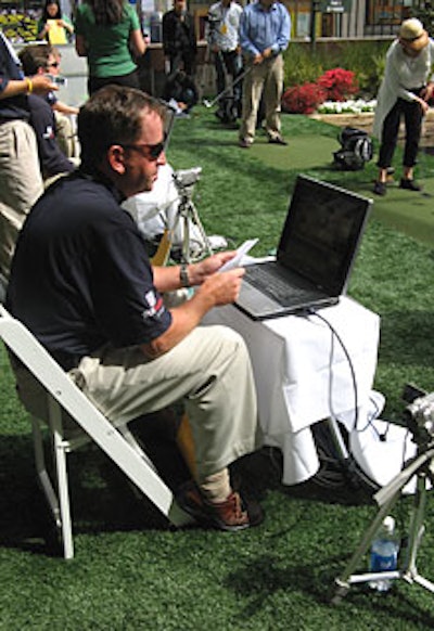 On hand to provide tips, instructors from the Tour Academy also recorded each player’s attempt on a video that was later emailed to the participant.