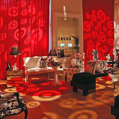 Target hired David Stark to design the inaugural Target-Tribeca Filmmaker Lounge, which hosted receptions and press meet-and-greets at its central Laight Street location.