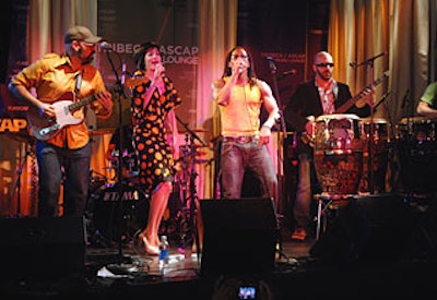 The Tribeca/ASCAP Music Lounge hosted performances from musicians including Donovan, Martha Wainwright, Jon Auer, and Yerba Buena(pictured). The lounge was open during the afternoon from May 1 to May 4, capitalizing on the downtime festivalgoers had before heading to evening screenings.