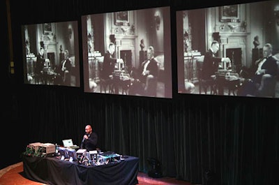 More than 1,750 guests turned up at the Winter Garden & Plaza for DJ Spooky’s two-night performance of Rebirth of a Nation, during which he mixed the visuals and sounds of the controversial movie Birth of a Nation. London-based act D-Fuse opened the night with an hourlong video and music piece.