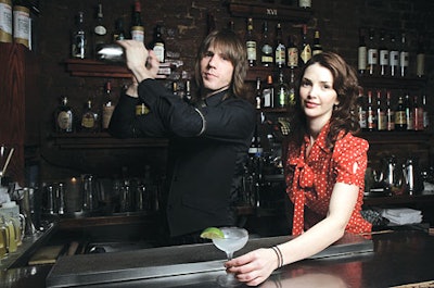 Chad Solomon and Christy Pope will arrange cocktail tastings for clients at Lower East Side bar Milk & Honey.