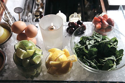 Drinks are made with fresh ingredients like fruit juice and herbs instead of premade mixes.