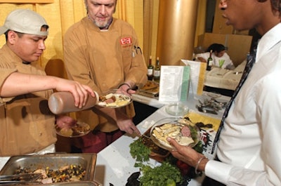 Chef Greggory Hill of David Greggory restaurant was one of the 37 chefspreparing dishes on-site.