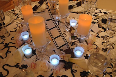 Phillips Collection event planner Allison Signorelli used LED 'candles' to avoid the risk of open flame in a museum.