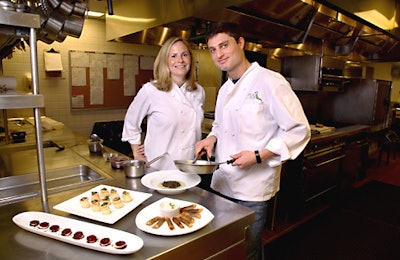 Lauren Morfoot and Phil Rubin cater private and corporate events.
