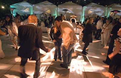 Guests danced to a mix of Latin and hip-hop music.
