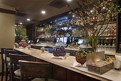 The bar at Il Mulino.