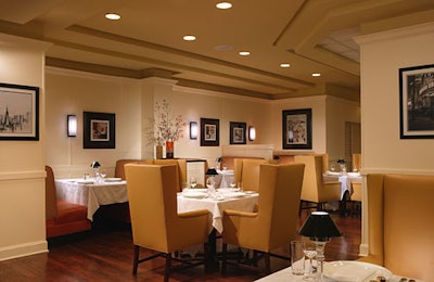 The dining room at M Brasserie.