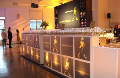 Johnnie Walker had an entire branded bar where the company served a variety of whiskey-spiced cocktails.