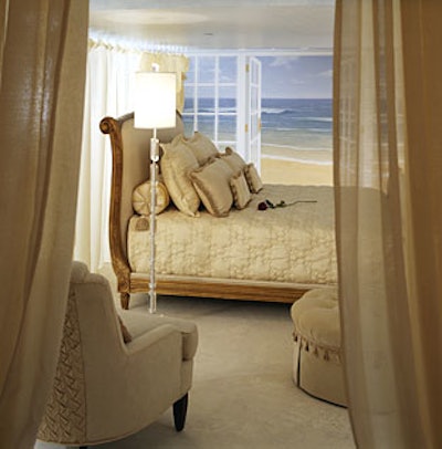 The “Ocean View Bedroom” by Andre Sabbagh of TAS Interiors.