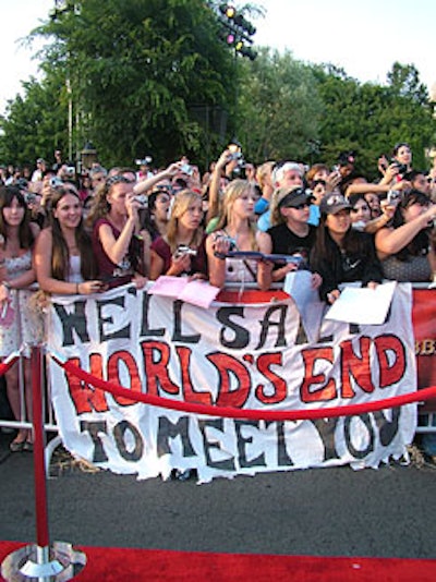 Eager fans lined the red carpet with autograph books, signs, and screams at the ready.