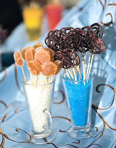 Among the Fairmont's new menu items inspired by the House ethics guidelines are passion-fruit lollipops and a dark-chocolate version dusted in strawberry powder.